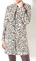 Dennis Basso Printed Twill Button-Front Topper-  SPICE, LARGE - £30.10 GBP