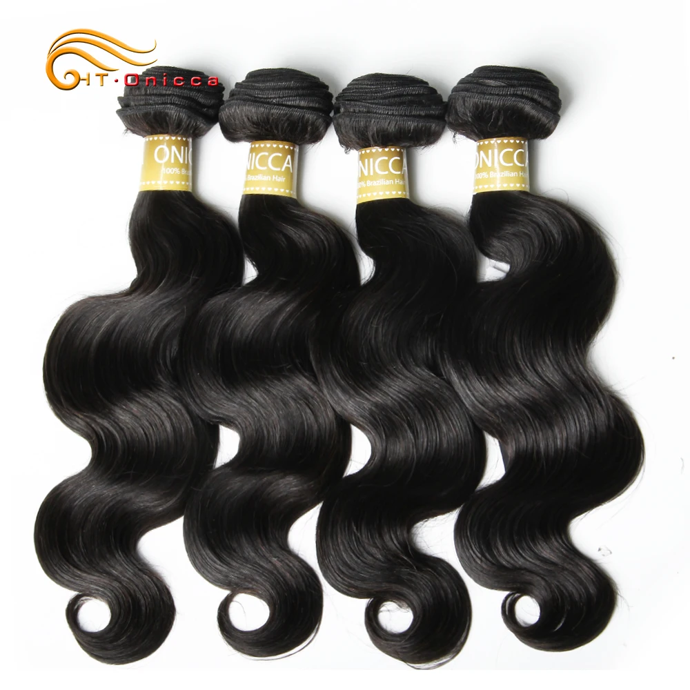 Htonicca Body Wave Brazilian Hair Weave Bundles 8-24 Inches Natural Hair - £17.64 GBP+