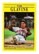 1991 Fleer #689b Tom Glavine Atlanta Braves - £1.49 GBP