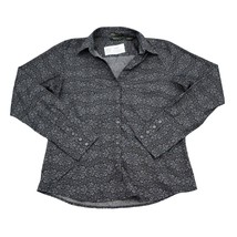 Eddie Bauer Shirt Womens S Black Button Up Long Sleeve Casual Collared Top - $19.68