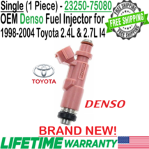 NEW OEM DENSO x1 Fuel Injector for 1999-2004 Toyota Tacoma 2.7L I4 #23250-75080 - £73.97 GBP