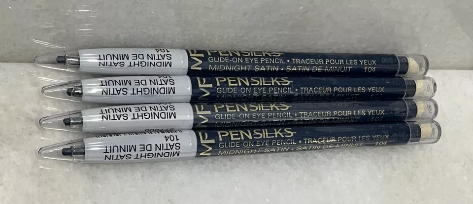 4 Max Factor MF Pensilks Glide-On Eye Pencil - Midnight Satin - 0.008 oz - $13.41