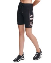 DKNY Womens Activewear Drawstring Bike Shorts Size Small Color Rosewater - £27.61 GBP