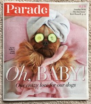 5Parade Magazine March 11 2018 - For the Love of Dogs, Keri Russell The American - £5.50 GBP