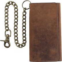  Mens RFID Blocking Leather Wallet with Chain - £44.73 GBP+
