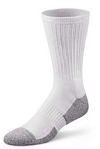 Dr. Comfort Crew Length Diabetic Socks White Medium - £10.87 GBP