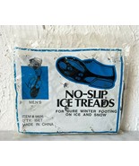 No-Slip Ice Treads Rubber for Safety on Winter Ice &amp; Snow - Men&#39;s Black ... - £13.59 GBP