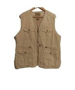 LL Bean XL Mens Travel Hunting Fishing Photographer Vest Khaki Bin AA - $18.12