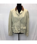 Dockers jacket womens Beige &amp; Brown button up 23x23 - €14,64 EUR