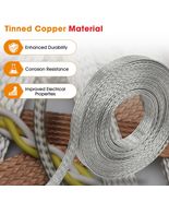 SUNNAREPOON Tinned Copper Wire Shielding Sleeve Expandable Ground Strap ... - $39.82