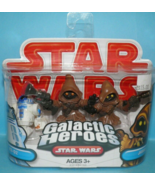 Star Wars Galactic Heroes Jawas &amp; R2-D2 (2009) Hasbro Mini Figure Set Pack - £19.54 GBP
