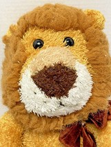 Vintage Chosun Plush Lion with Mane 16 Inches Brown and White Brown Bow - £16.26 GBP