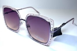 NEW STEVE MADDEN Light Purple Oversized Rhinestone Rosalie Sunglasses + ... - $35.99