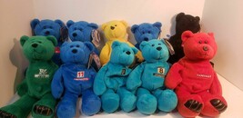 NFL Beanie Baby Bears Lot of 10 - Jets Patriots Bills Jaguars Cardinals ... - $29.99