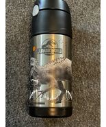 2015 Jurassic World Thermos Both Funtainer 12oz Bottle Missing Clip On Top - $24.55 CAD