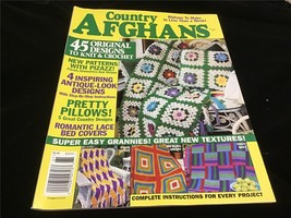 Country Afghans Magazine Spring 1996 45 Original Designs, Pretty Pillows - $12.00