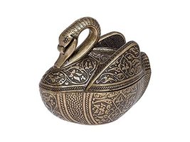 LaModaHome Antique Gold Small Swan Sugar Bowl for Home, Kitchen and Wedd... - £21.31 GBP