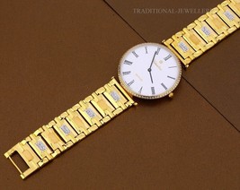 Brand New Designer Exclusive 22K 916% Gold Mens Man wrist Watch CZ Studded 11 - £7,574.64 GBP