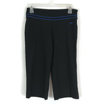 Nike Womans Yoga Pants Size S Small Dri Fit Black Stretch Inside Pocket ... - $14.74