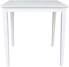 White Counter Height Dining Table With A Solid Wood Top From International - £340.72 GBP
