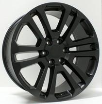 GMC 20&quot; Satin Black Split Spoke Replica Wheels Rims 2000-25 Sierra Yukon... - $1,058.31
