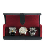 New Executive MEN leather travel  watch Case &amp; jewelry Storage Organizer... - $875.48 MXN