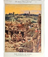 WW1 - The Ladies Home Journal-Power of Music by Gilbert Gaul 1918 RARE P... - €25,71 EUR