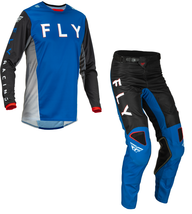 New Fly Racing Kinetic Kore Blue Black Dirt Bike Adult MX Motocross Moto Gear - £129.37 GBP