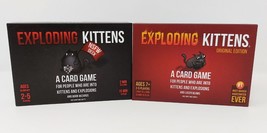 Exploding Kittens Original &amp; NSFW Deck Card Game Lot of 2 - £10.39 GBP