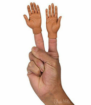 Pair of Dark Tone Skin 1 Right Finger &amp; 1 left Finger Hand soft vinyl puppet - £4.71 GBP