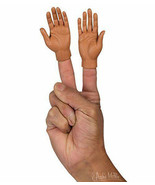 Pair of Dark Tone Skin 1 Right Finger &amp; 1 left Finger Hand soft vinyl pu... - $8.18 CAD