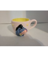 Vintage Eeyore Pink Flower 3D Mug Petite Disney Winnie The Pooh 3x3.5 - £14.95 GBP