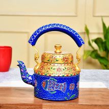 India at your DoorstepHandPainted Aluminium Tea Kettle 750 ml for kitche... - $58.80