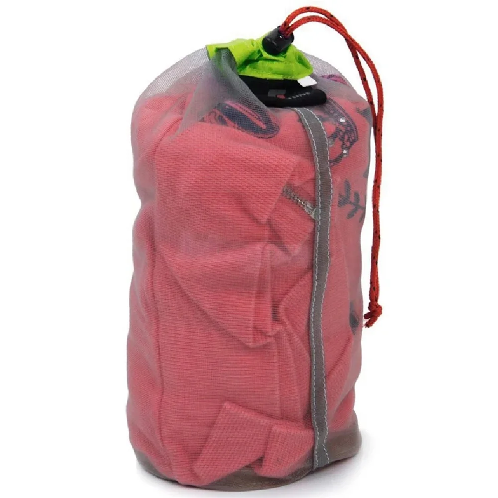 Camping Sports Mesh Storage Bag Ultralight Travel Stuff Sack Drawstring ... - £9.86 GBP+
