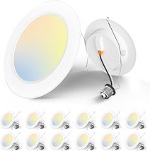 Amico 5/6 Inch 5Cct Led Recessed Lighting 12 Pack, 1050Lm Flat Led, Etl ... - $90.98