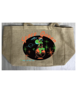 SPACE QUEEN BURLAP TOTE BAG marijuana pot leaf pin up #943 alien woman - $18.95