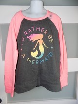 SO &quot; I&#39;d Rather Be A Mermaid &quot; Cozy Crewneck Sweatshirt Top Size 10 Girl... - $355.53 MXN