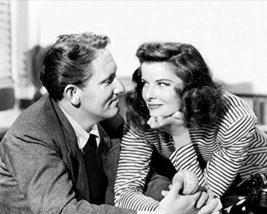 Katharine Hepburn Spencer Tracy Romantic Pose Woman Of The Year 16x20 Canvas - £55.94 GBP