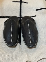 Black babouches  - Mens black slippers - Moroccan babouches black - $46.63