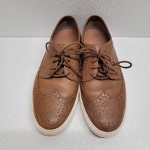 Clarks Mens Calderon Limit Sneaker Oxford Size 8.5 M Tan Leather Wingtip... - $54.35