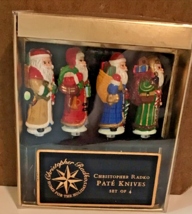 Christopher Radko Home for the Holidays Santa Pate/Butter Knives Spreade... - £9.49 GBP
