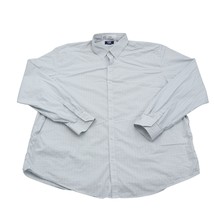 Cutter Buck Shirt Mens XXL White Plaid Long Sleeve Button Down Collar Logo - £17.97 GBP