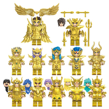 12 Custom Gold Saint Minifigures Building Blocks Toys - £20.63 GBP