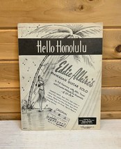 Antique Sheet Music Hello Honolulu Alkire&#39;s Hawaiian Guitar Solo 1937 - €18,40 EUR