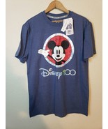 Disney 100 100th Anniversary Mickey Mouse Adult Small SHINY Graphic T-Sh... - €13,60 EUR