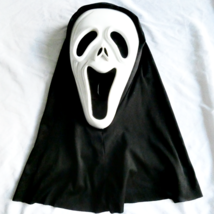 Scream Mask W/ Hood Rubie’s Costume Co. Unknown Year Good Condition - $15.83