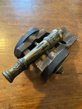 Vintage wooden cannon souvenir  Decoration (approx 8 inches) - £15.57 GBP