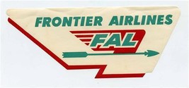 Frontier Airlines Luggage Sticker FAL Arrow Die Cut  - £12.56 GBP