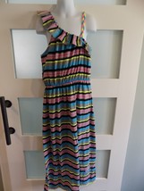 BEVERLY HILLS POLO CLUB STRIPED MAXI DRESS SIZE 10/12 GIRL&#39;S - $353.76 MXN