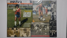 Maradona collage poster made with original photos from magazines. - £18.64 GBP